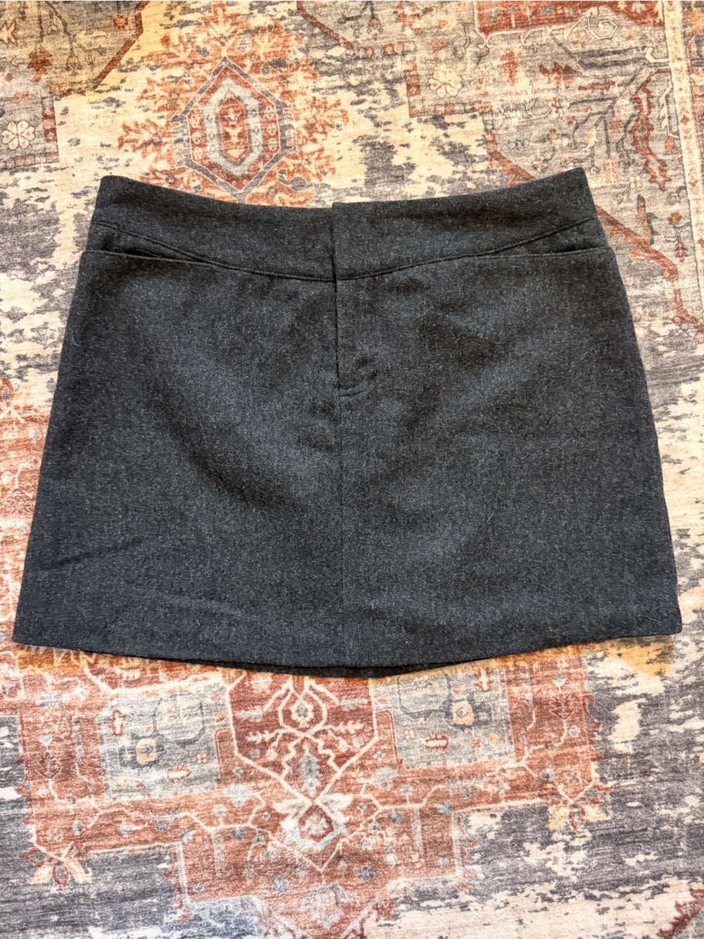 American Eagle Outfitters Dark Gray Wool Skirt